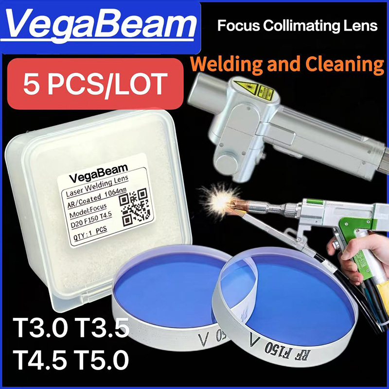 Laser Focus Lens - 5 Lenti di Focalizzazione per Saldatura