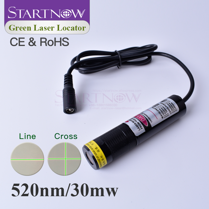 Industrial Green Laser Pointer - Posizionatore Laser Verde 520nm 30mW, Modulo