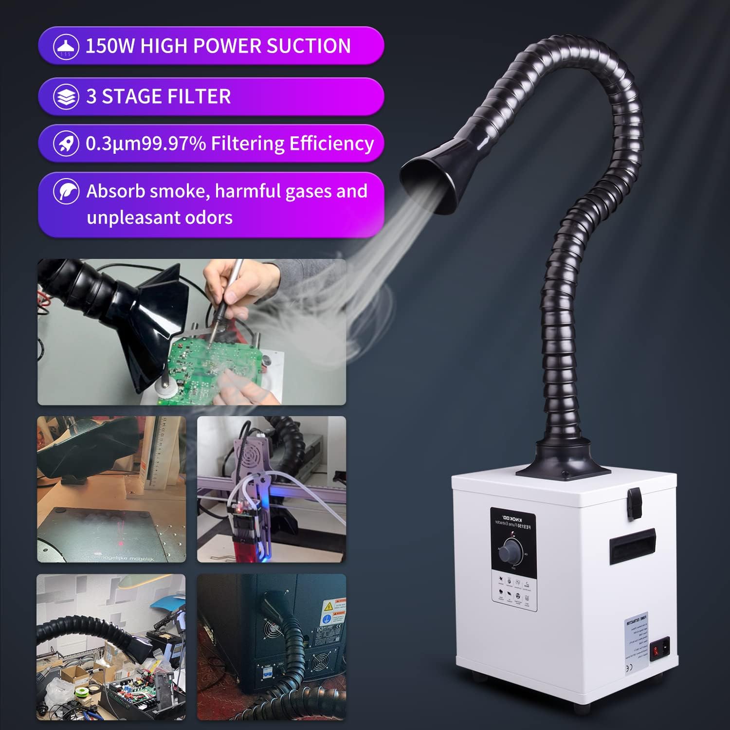 Estrattore di Fumi per Saldatu - Fume Extractor Laser recensione e prezzo
