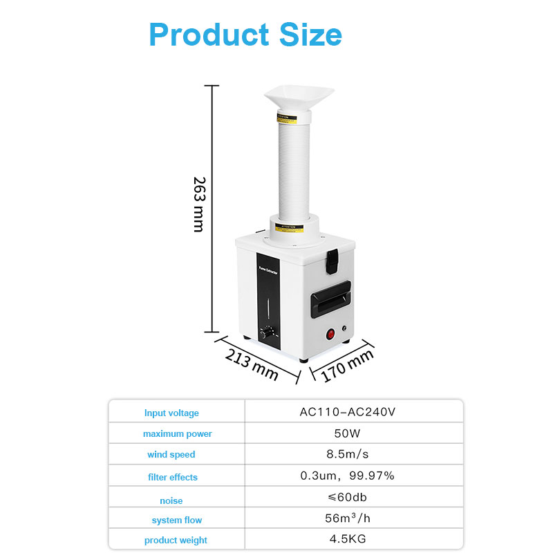 Estrattore di fumi per purific - Fume Extractor Laser recensione e prezzo
