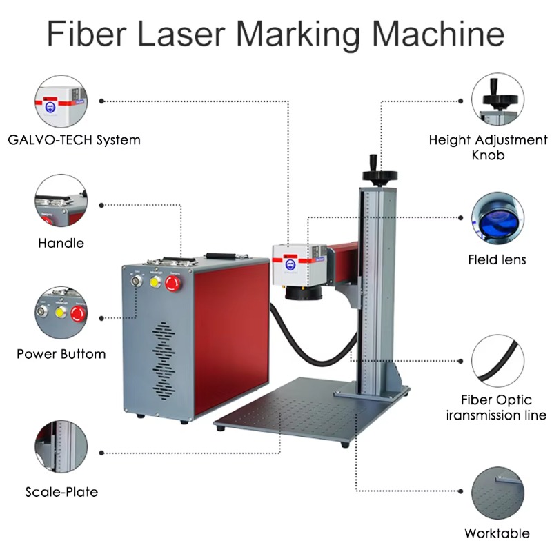 Marcatore Laser a Fibra Portat - Industrial Laser Engraver For Metal recensione e prezzo
