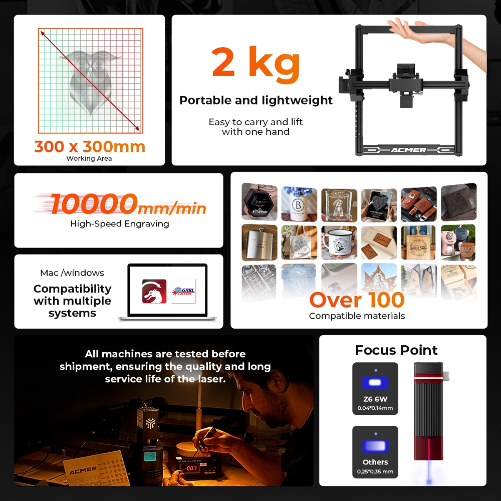 ELIDOR Z6 6W Incisore e macchi - Industrial Laser Blasting recensione e prezzo
