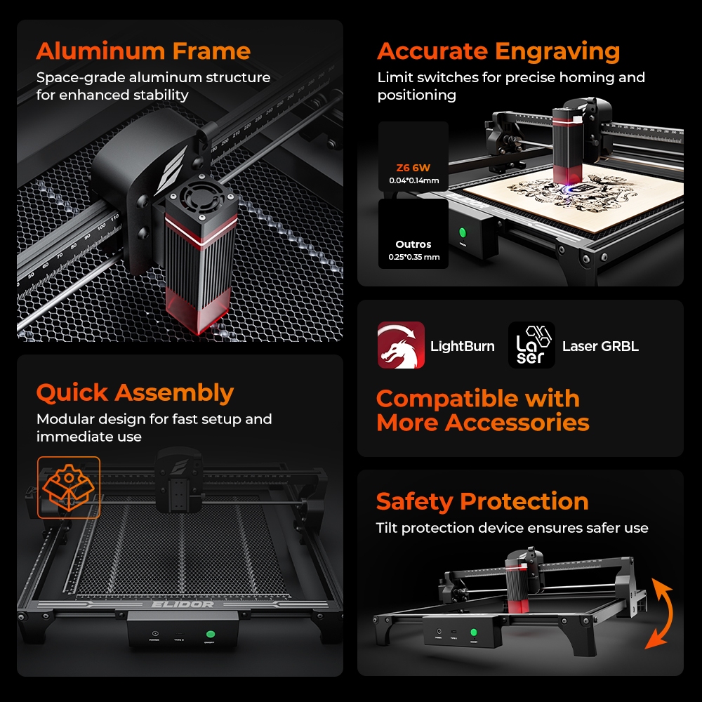 ELIDOR Z6 6W Incisore e macchi - Industrial Laser Blasting recensione e prezzo